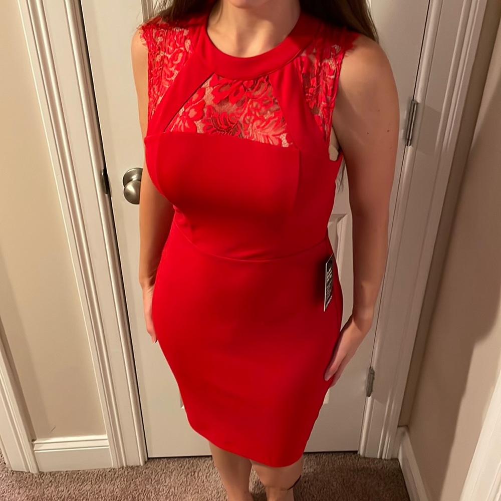 Express NWT gorgeous red dress size 2